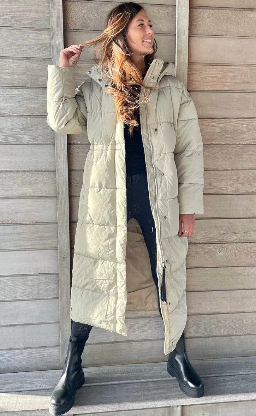 Basic Apparel Jakke - Dagmar Coat - Moss Gray Sale