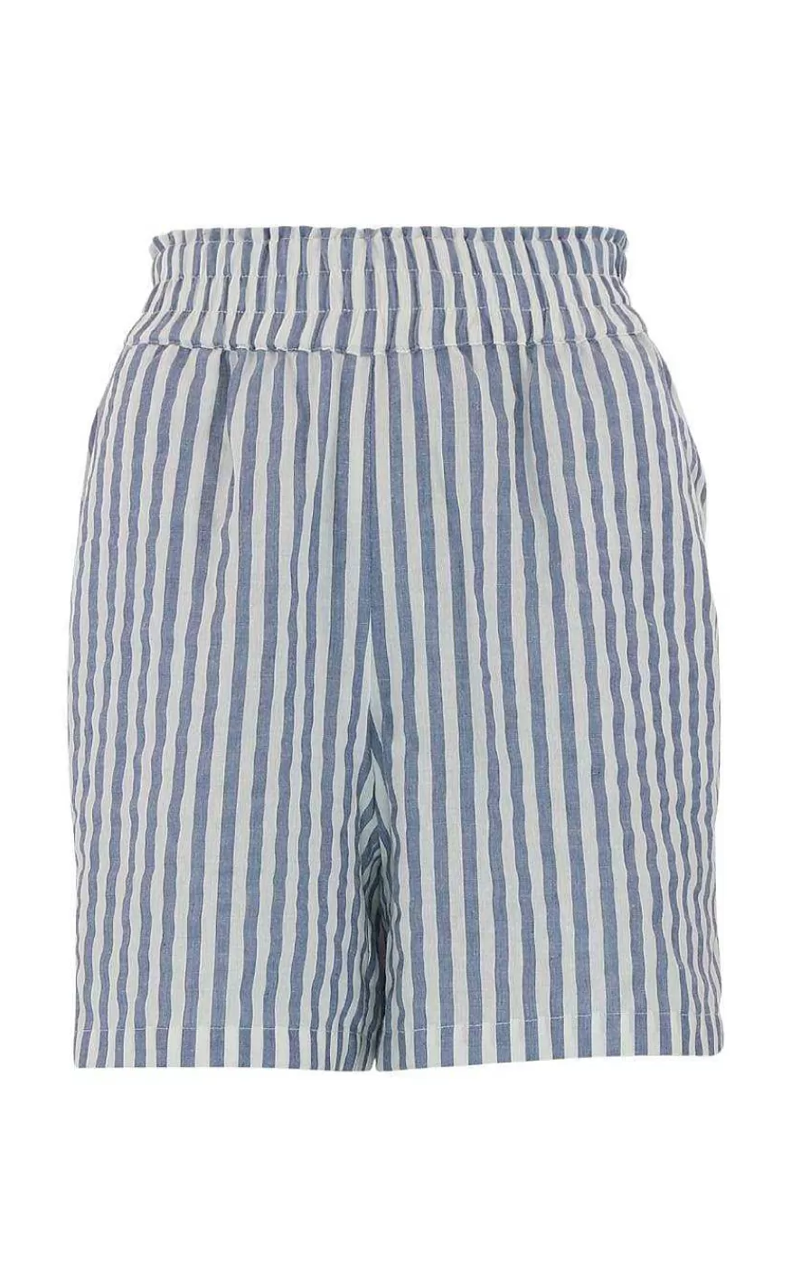 CONTINUE Shorts - Evy Stripe- Blue Stripe Cheap