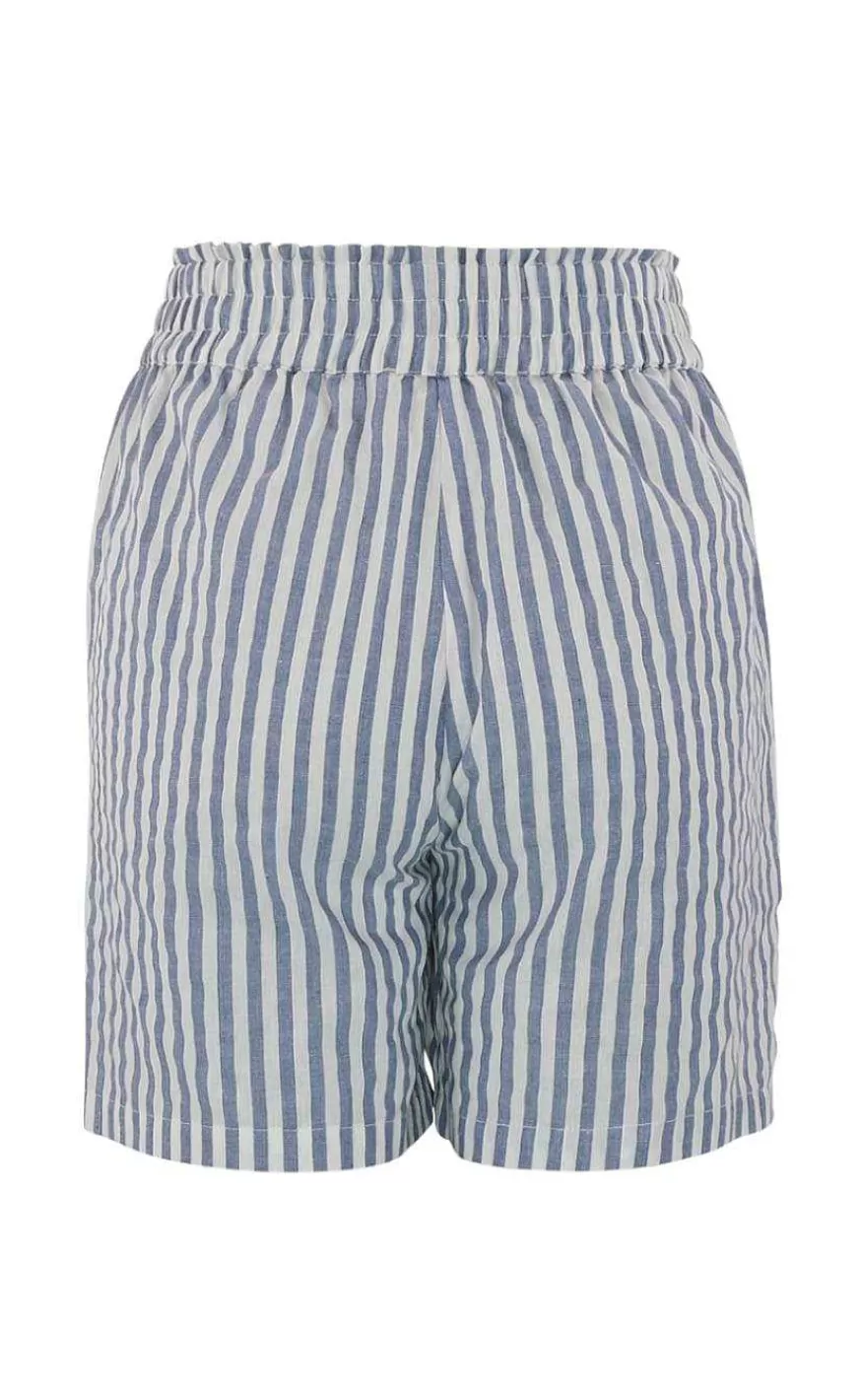 CONTINUE Shorts - Evy Stripe- Blue Stripe Cheap