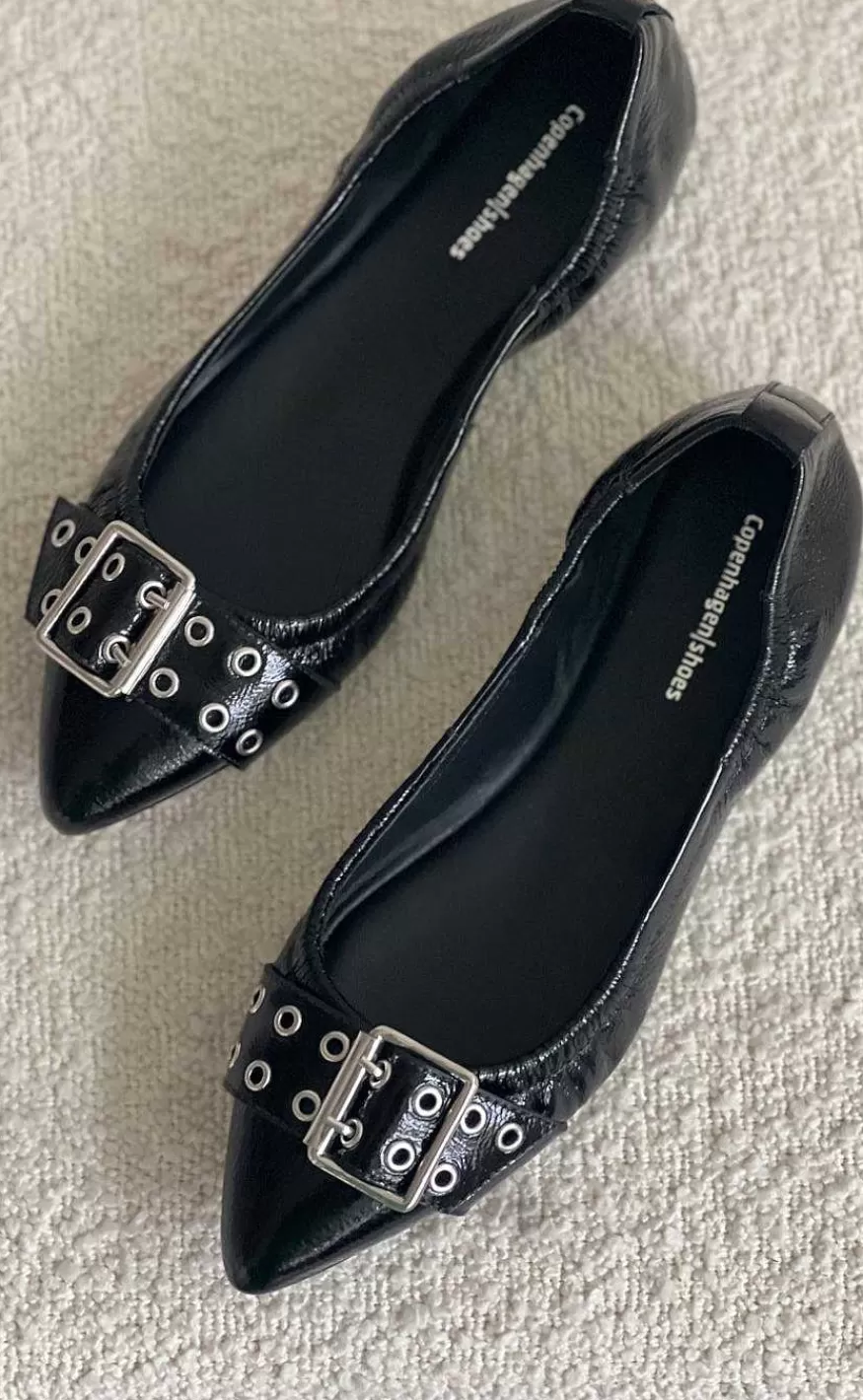 Copenhagen Shoes Ballerina - The Reason Why - Black Patent Cheap