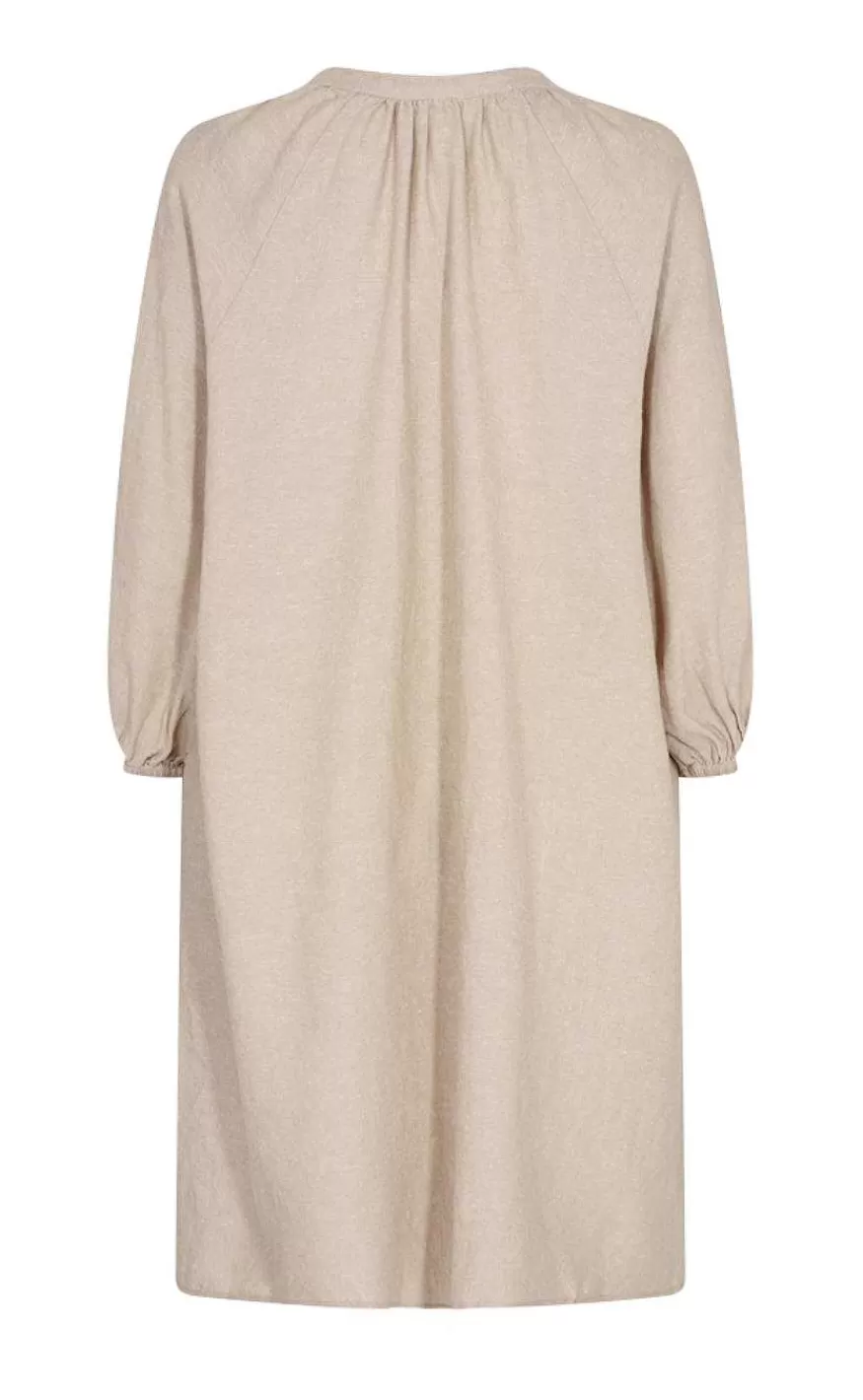 FreeQuent Kjole - Lava Kaftan - Sand Melange New