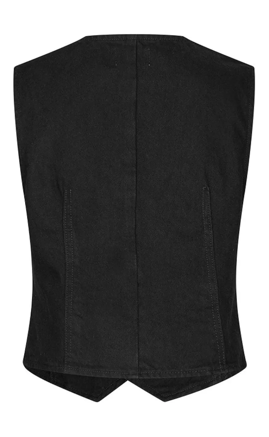 GLOBAL FUNK Vest - Flanina-G - Black Flash Sale