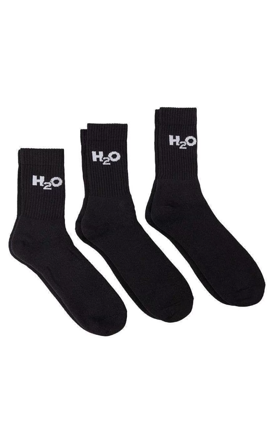 H2O Strømper - 3-Pack - Black Shop