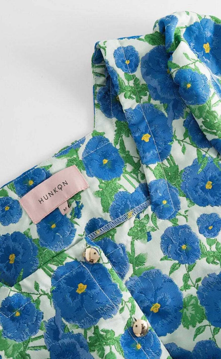 HunKøn Hunkon Bluse - Betty - Blue Floral Shop