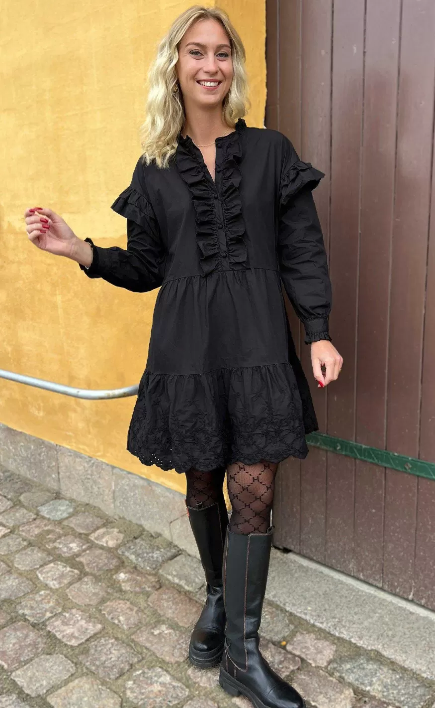 INA Copenhagen Kjole - Alma - Black Outlet