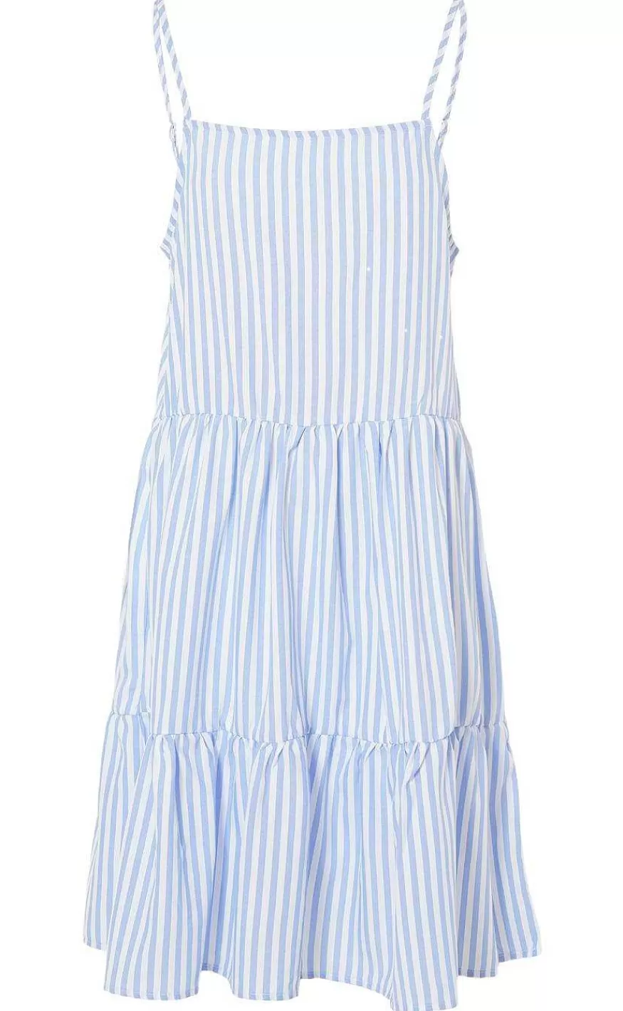 INA Copenhagen Kjole - Sisi - Blue White Stripe Cheap