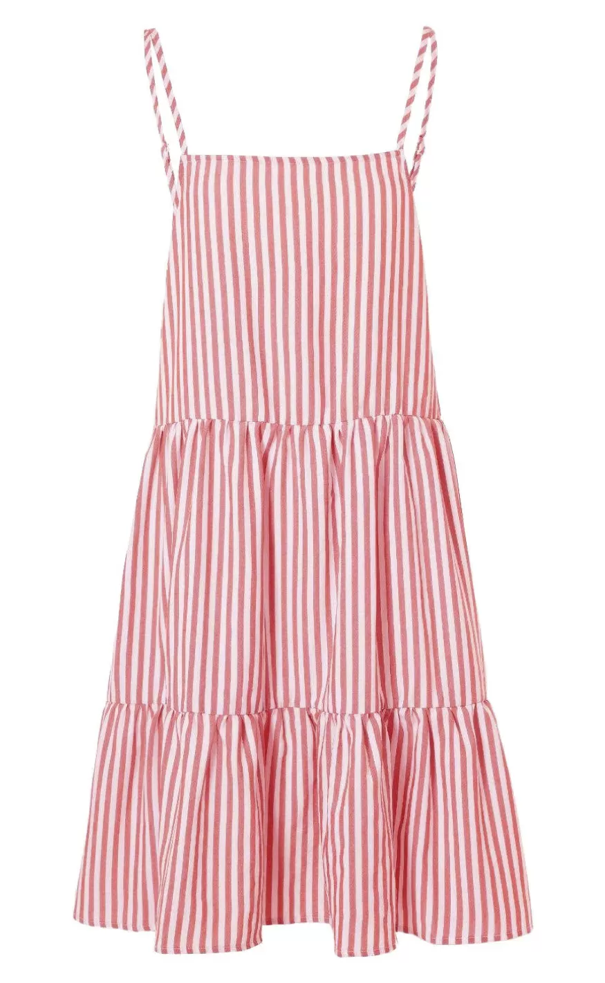 INA Copenhagen Kjole - Sisi - Red White Stripe Best Sale