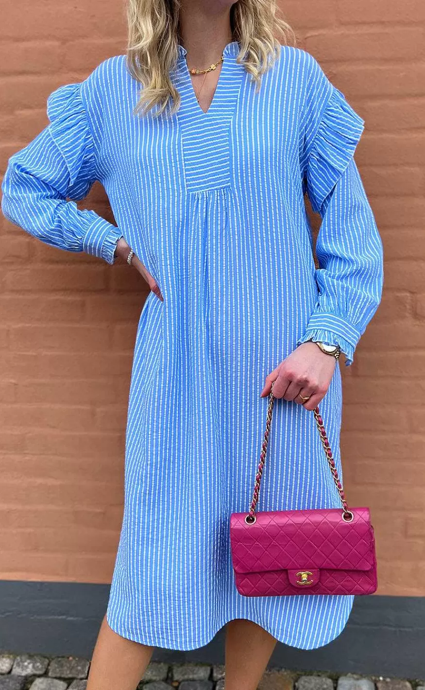 INA Copenhagen Kjole - Wilja - Blue Striped Shop