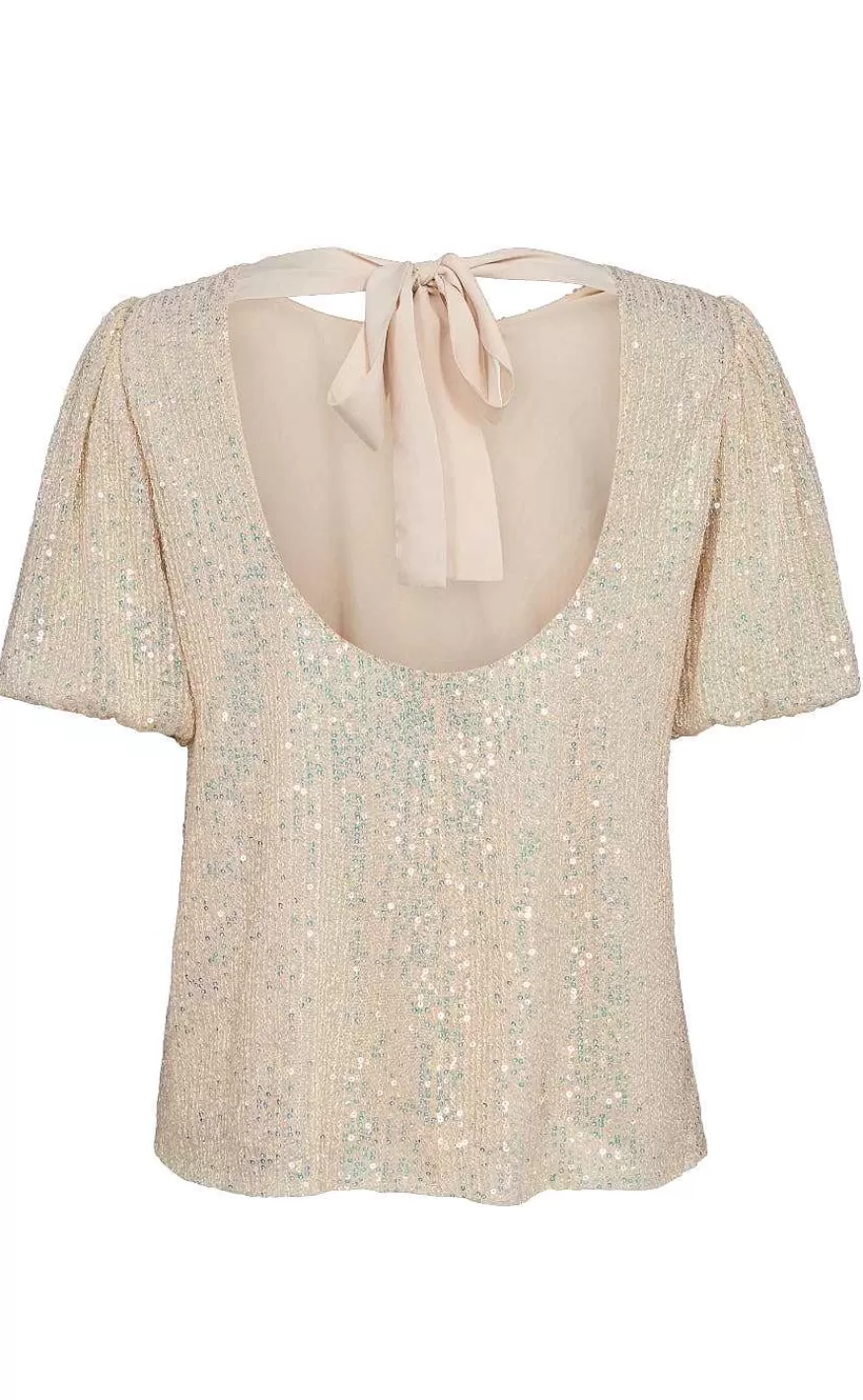 Liberté Liberte Bluse - Paige - Creme Sequins Best