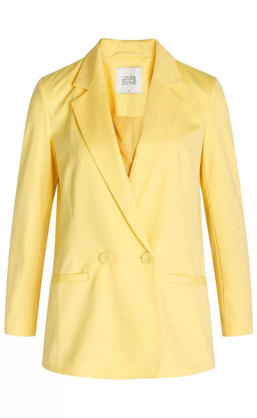 LOVEu0026DIVINE Love & Divine Blazer - Love590 - Pale Banana Online