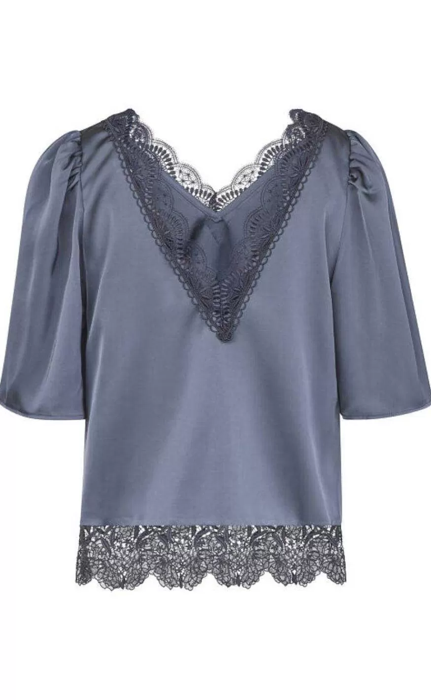 LOVEu0026DIVINE Love & Divine Bluse - Love1079 - Grey/Black Cheap