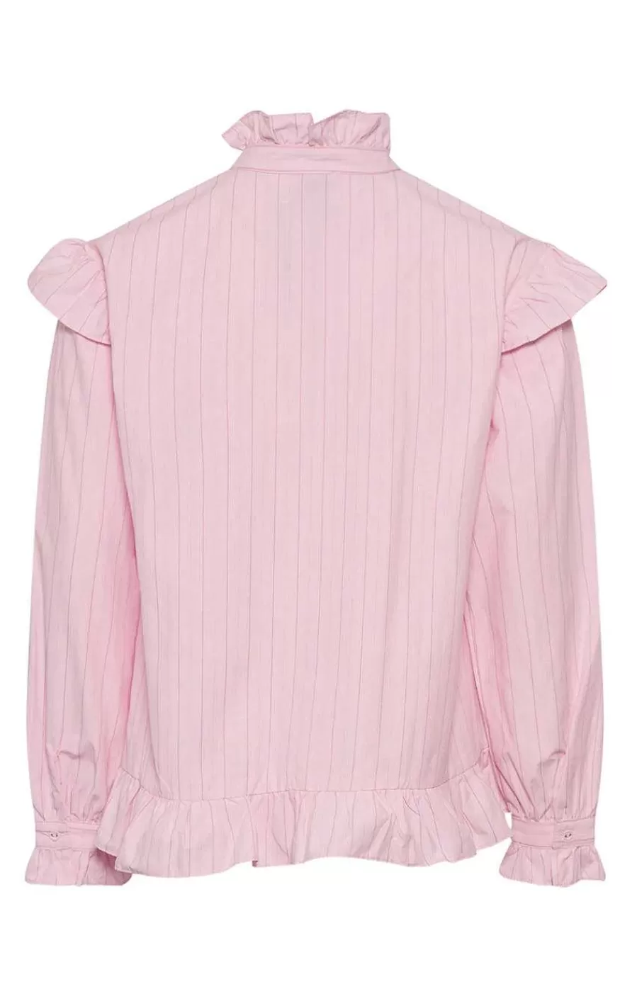 NOELLA Bluse - Sally - Light Pink Stripe Outlet