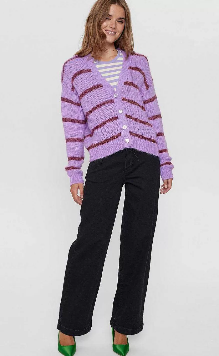 Nümph Numph Cardigan - Tara - African Violet Cheap