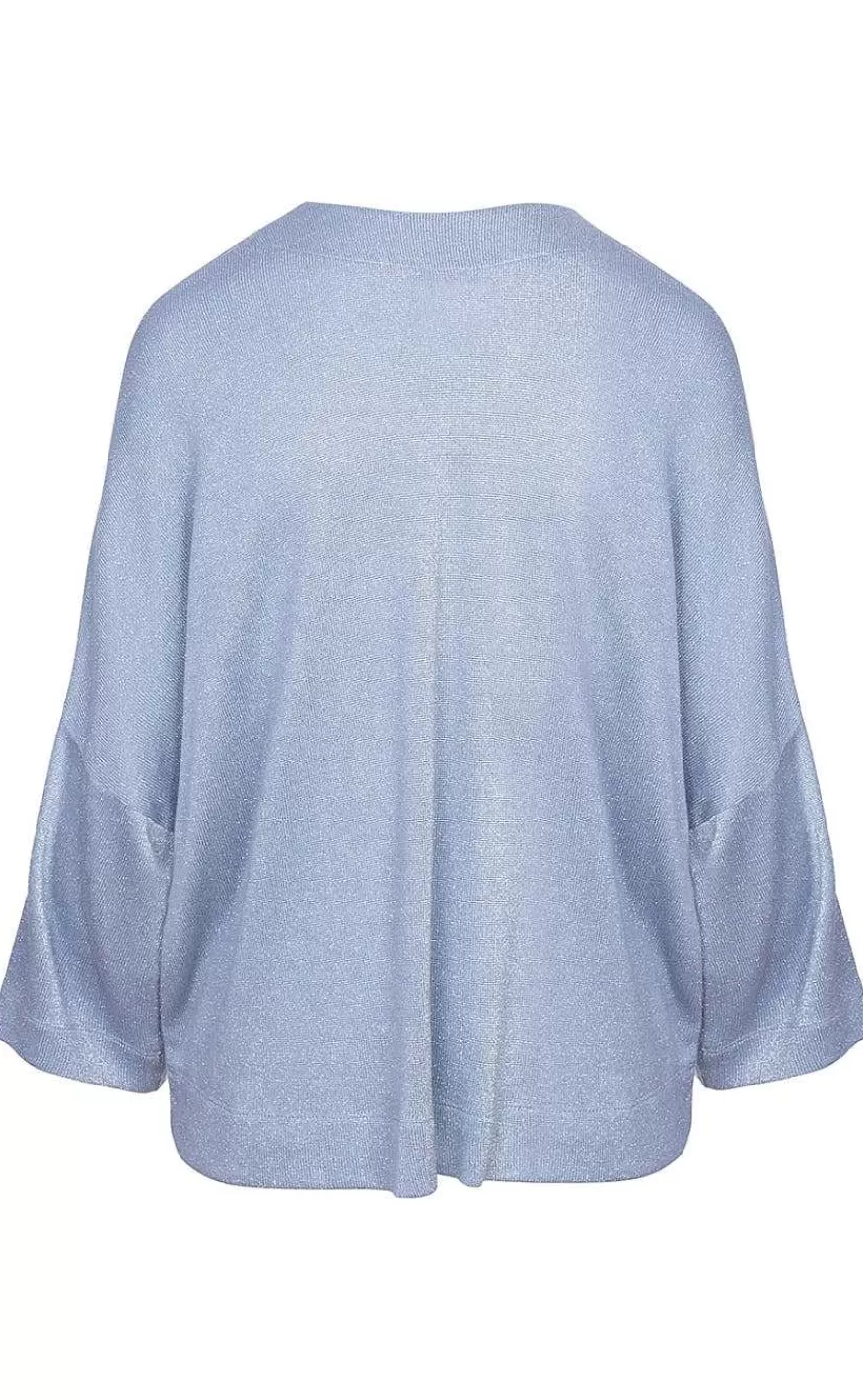 One Two Luxzuz Cardigan - Juliana - Silver Blue Sale