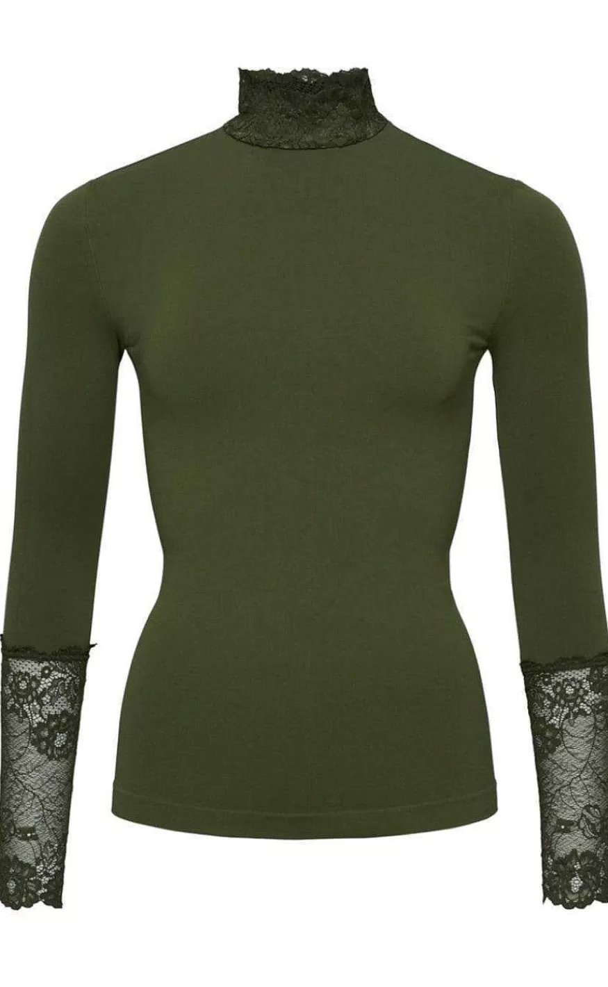 TIM u0026 SIMONSEN Tim & Simonsen Bluse - Abby - Army Flash Sale