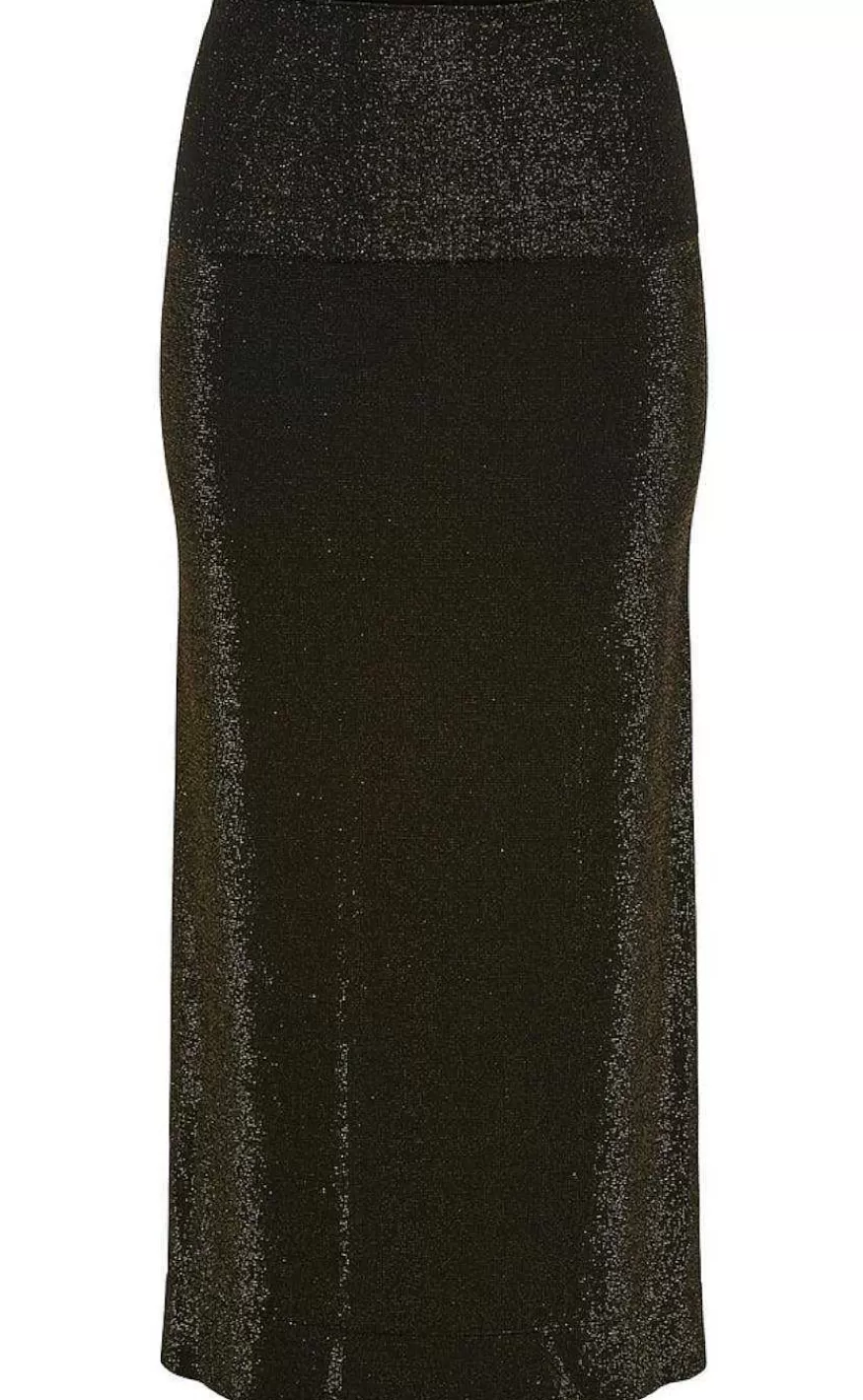 TIM u0026 SIMONSEN Tim & Simonsen Kjole/ Nederdel - Las Vegas - Black/ Gold Glitter Clearance