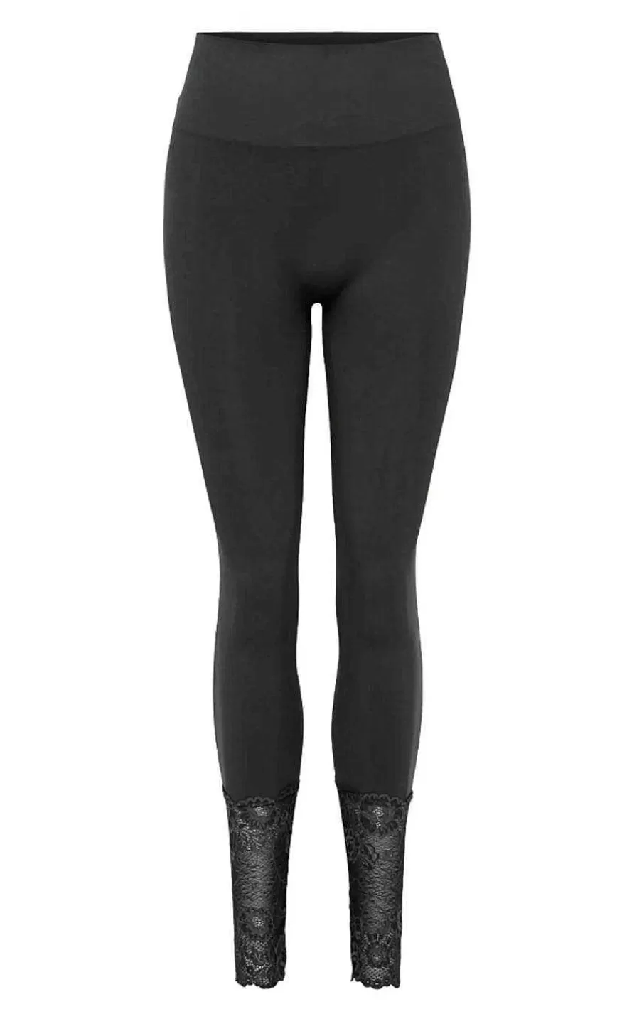 TIM u0026 SIMONSEN Tim & Simonsen Leggings - Martha Lace - Nero Discount