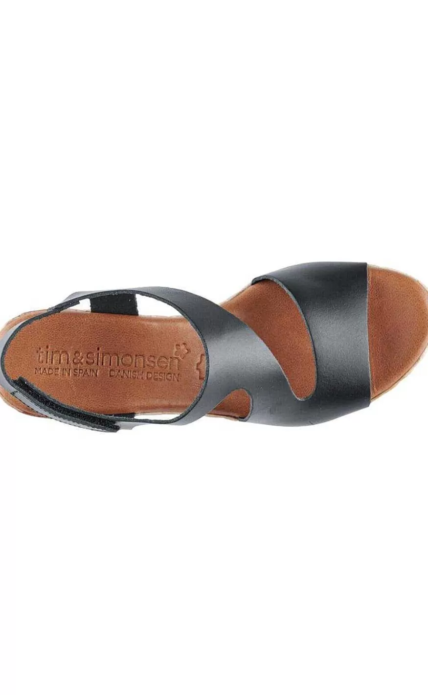 TIM u0026 SIMONSEN Tim & Simonsen Sandaler - Katia - Black Outlet