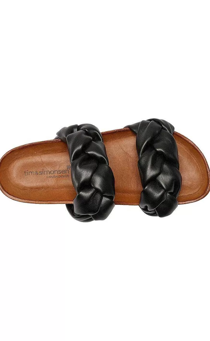 TIM u0026 SIMONSEN Tim & Simonsen Sandaler - Maren - Black Clearance