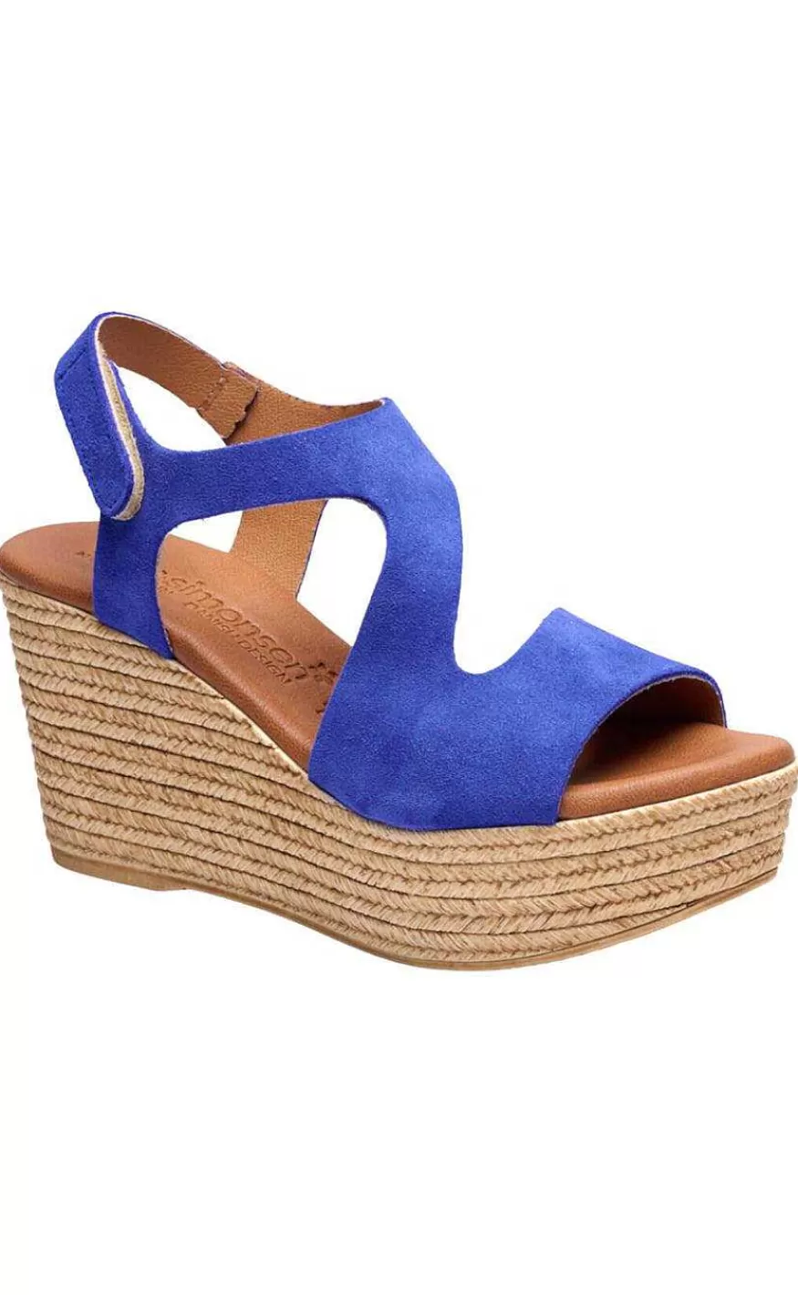 TIM u0026 SIMONSEN Tim & Simonsen Sandaler - Masha Suede - Royal New