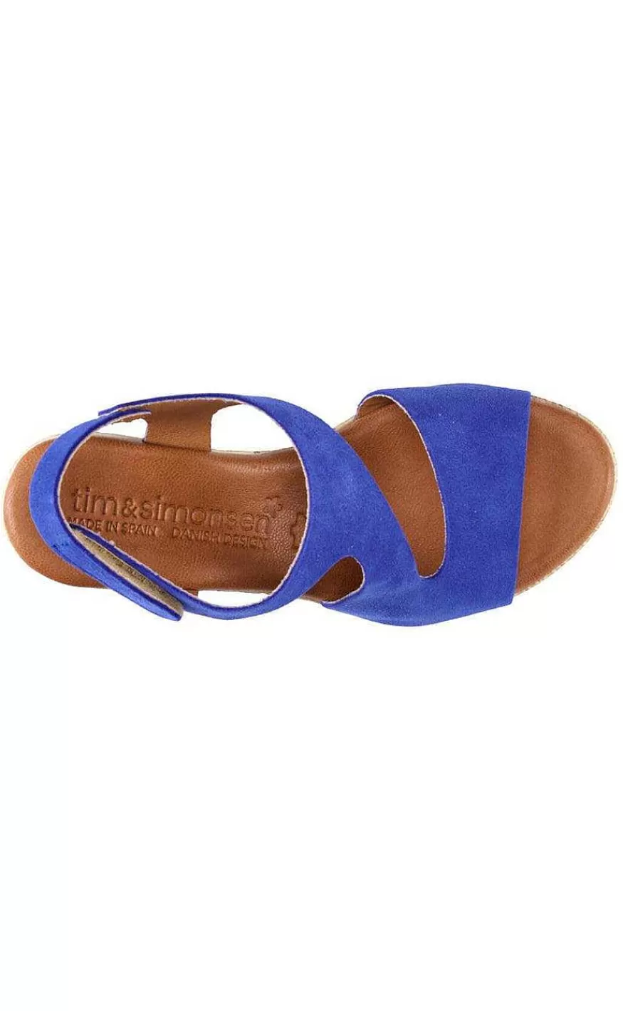 TIM u0026 SIMONSEN Tim & Simonsen Sandaler - Masha Suede - Royal New