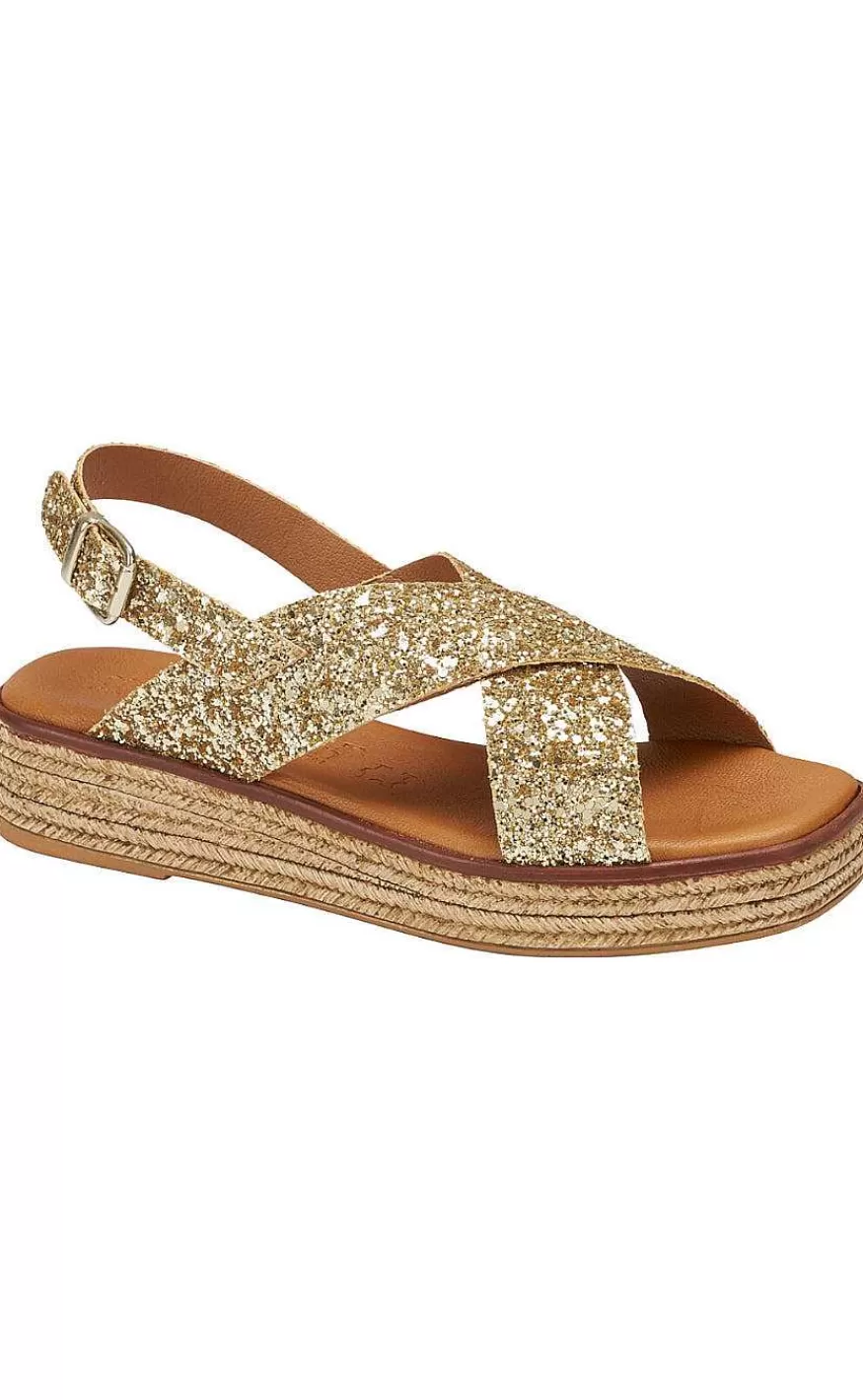 TIM u0026 SIMONSEN Tim & Simonsen Sandaler - Sussie - Glitter Oro Best