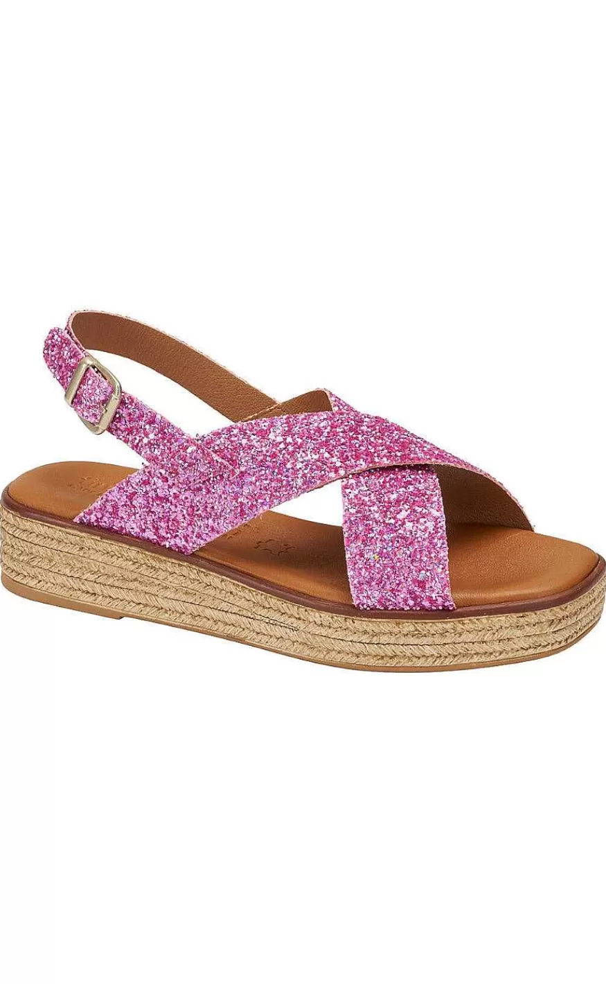 TIM u0026 SIMONSEN Tim & Simonsen Sandaler - Sussie - Glitter Rosa Discount