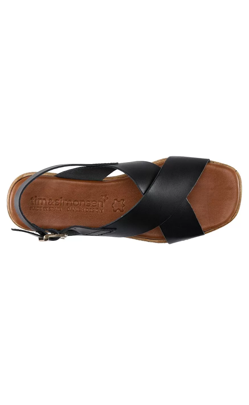 TIM u0026 SIMONSEN Tim & Simonsen Sandaler - Sussie - Negro Fashion