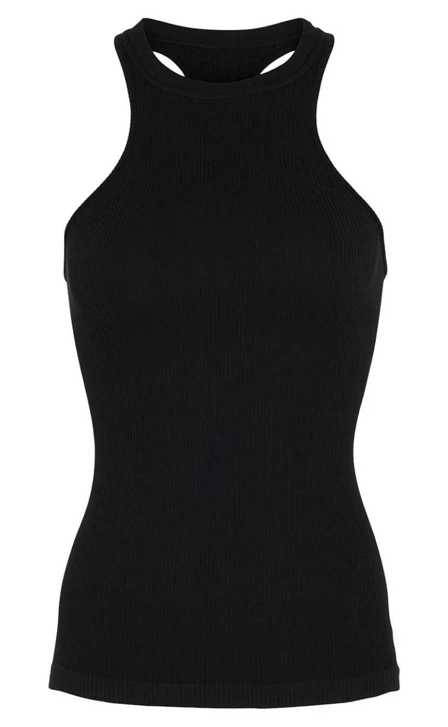 TIM u0026 SIMONSEN Tim & Simonsen Top - Costina Halterneck - Black Flash Sale