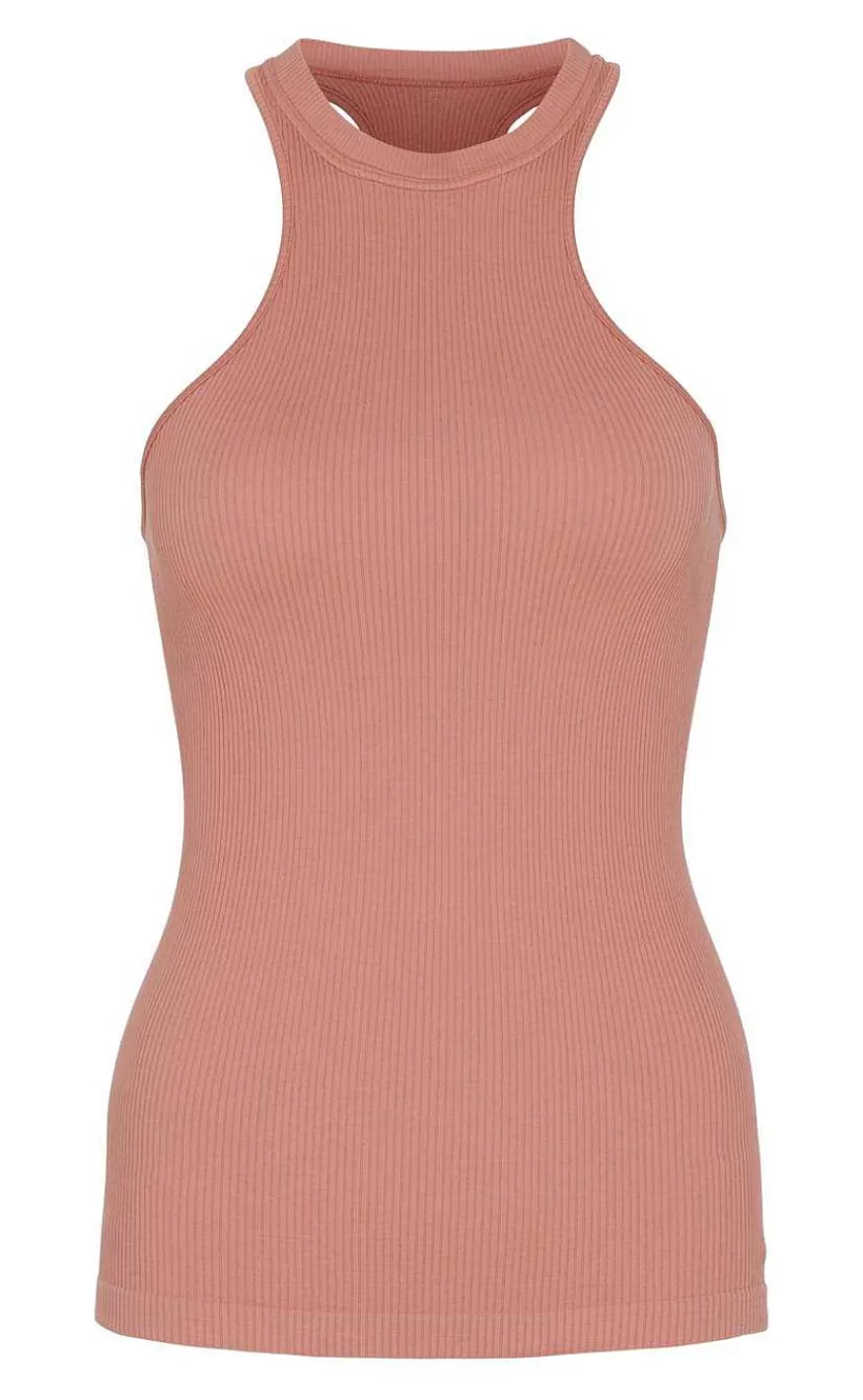 TIM u0026 SIMONSEN Tim & Simonsen Top - Costina Halterneck - Peach Flash Sale